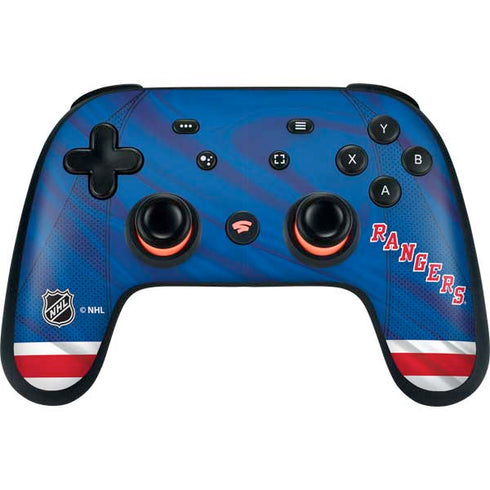 NHL New York Rangers Home Jersey Google Stadia Controller Skin